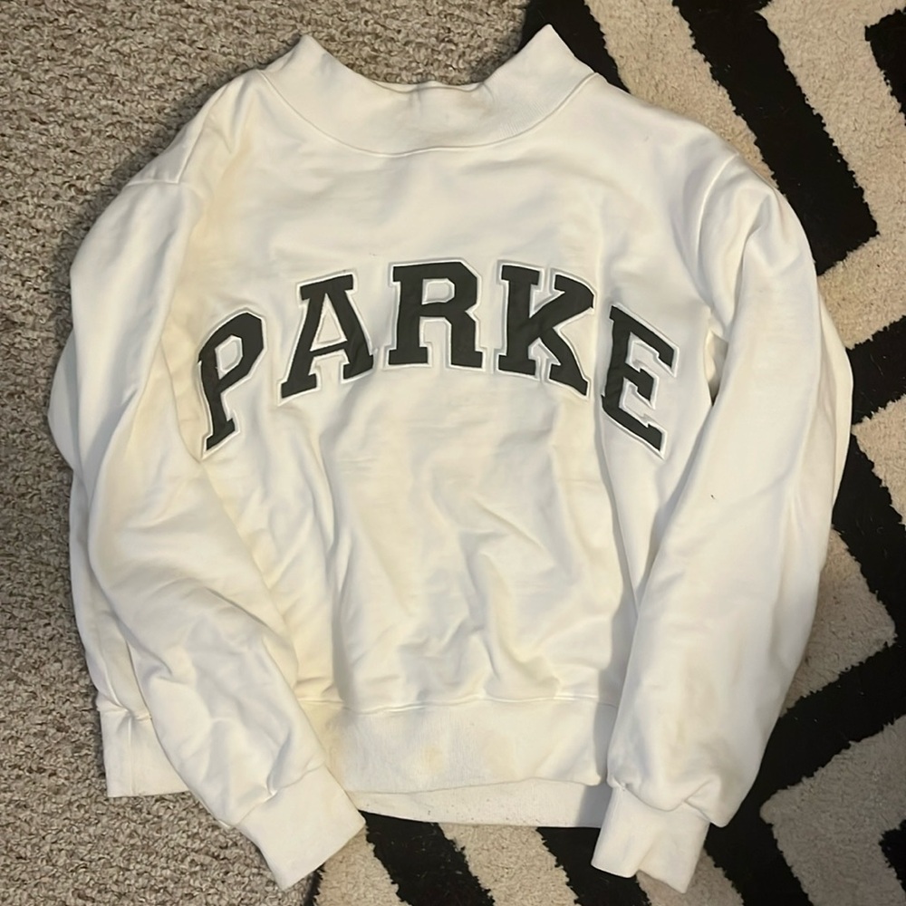 Parke Varsity Mockneck white/green
